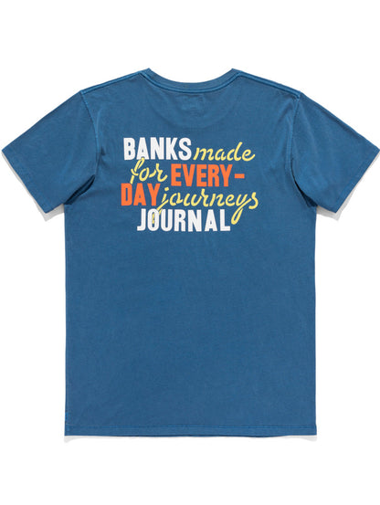 BANKS JOURNAL  ARCH 半袖Tシャツ　ニューポートブルー