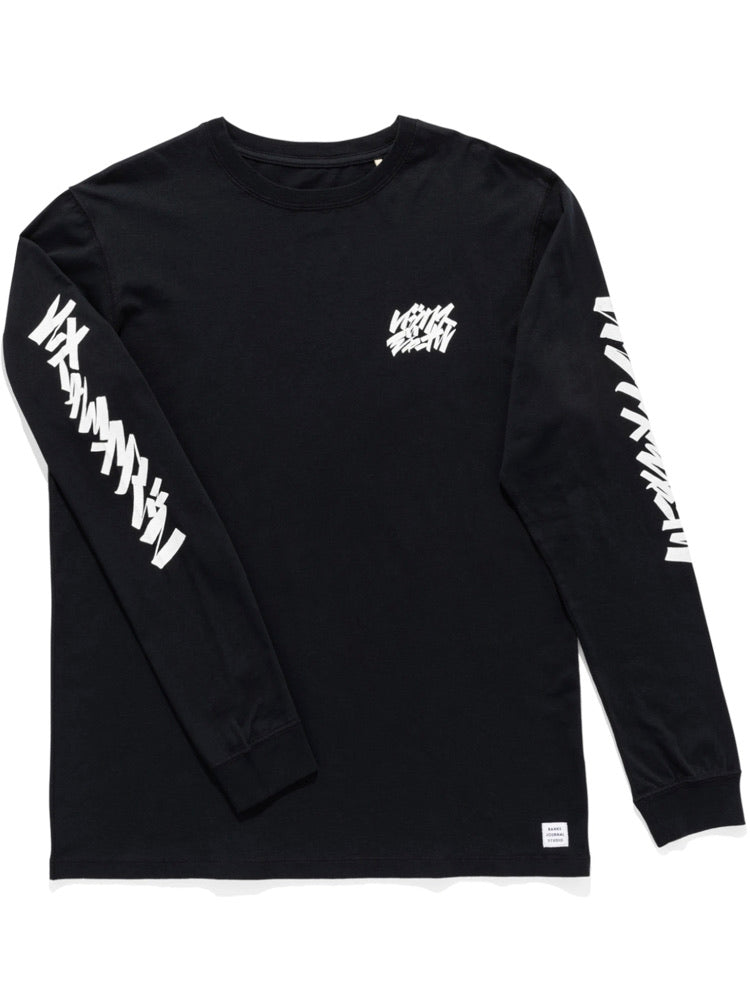 BANKS JOURNAL  DUNKWELL LABEL   L/S TEE バンクス　ロンT ブラック