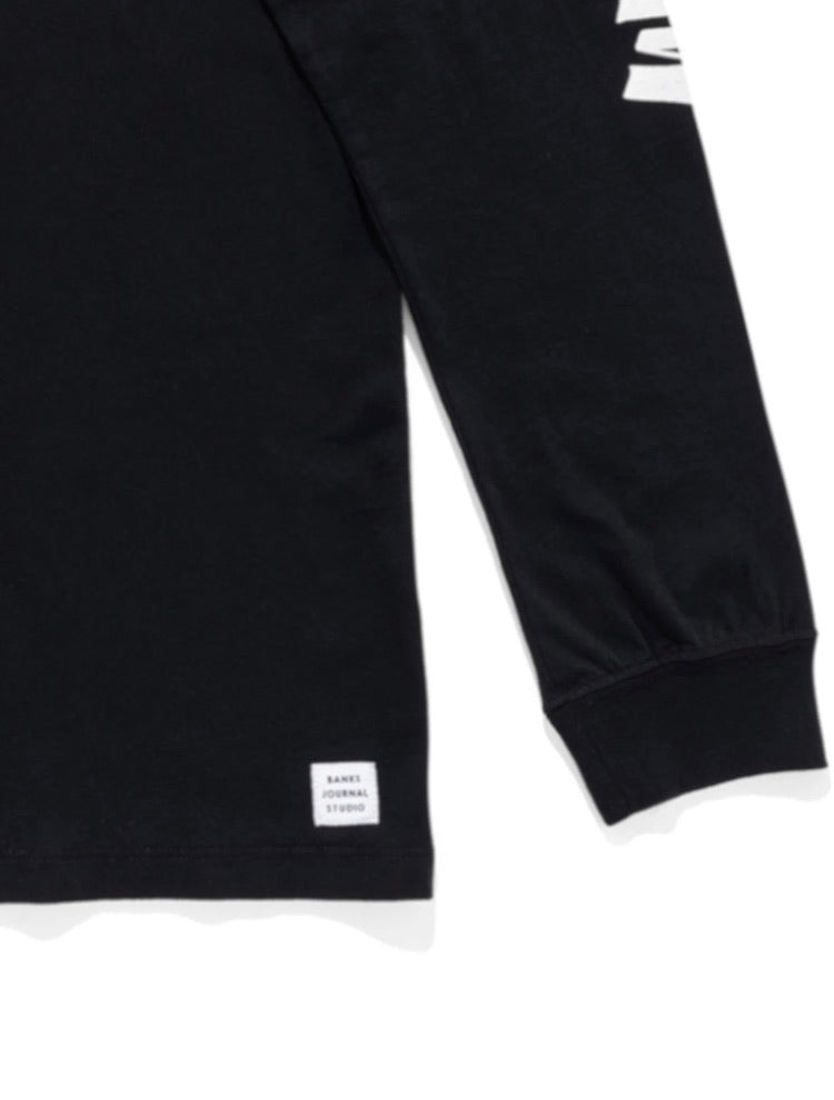 BANKS JOURNAL  DUNKWELL LABEL   L/S TEE バンクス　ロンT ブラック