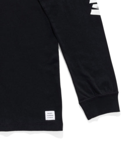 BANKS JOURNAL  DUNKWELL LABEL   L/S TEE バンクス　ロンT ブラック
